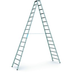 Bild von Stufenleiter Saferstep B 2x16 Stufen Leiterlänge 4,51 m Arbeitshöhe 5,70 m