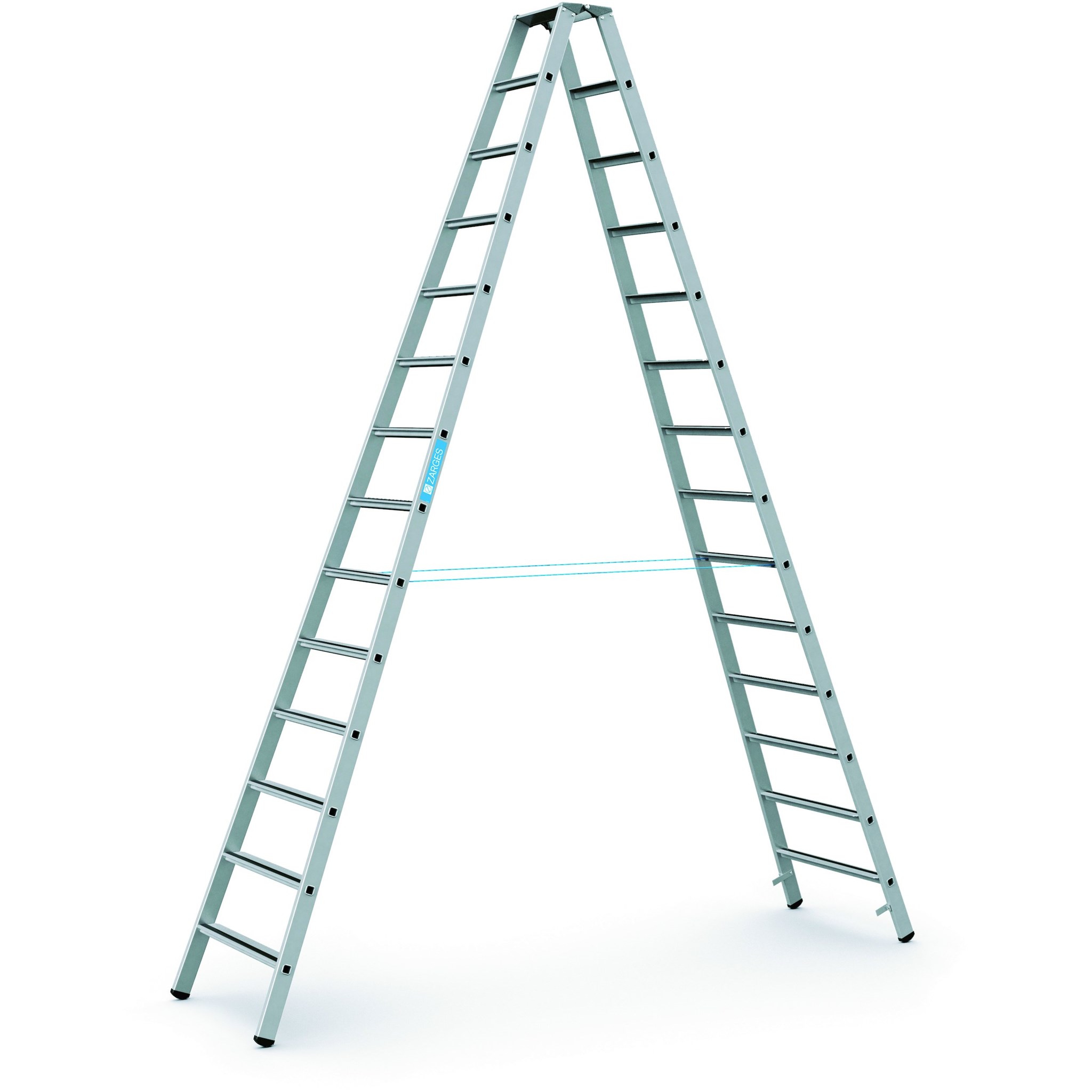 Picture of Stufenleiter Saferstep B 2x14 Stufen Leiterlänge 3,95 m Arbeitshöhe 5,20 m