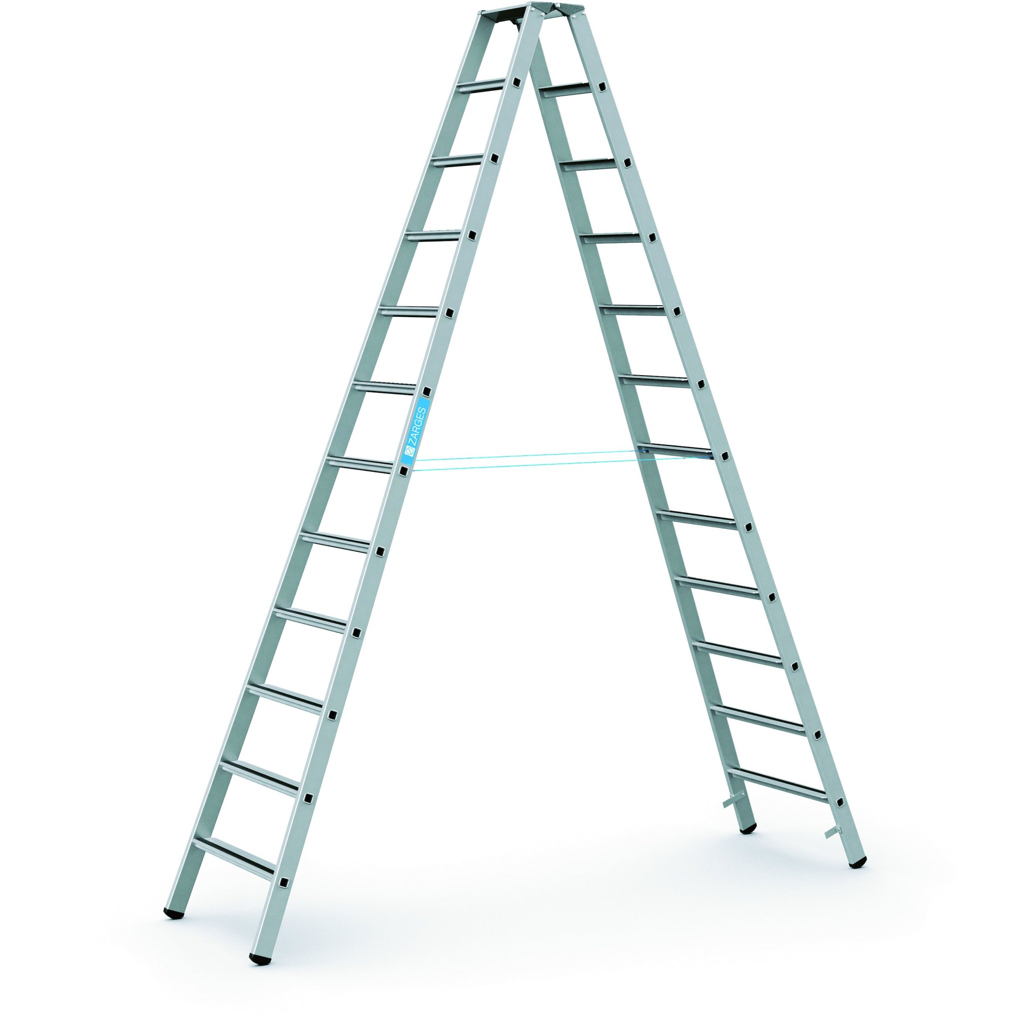 Image de Stufenleiter Saferstep B 2x12 Stufen Leiterlänge 3,39 m Arbeitshöhe 4,65 m