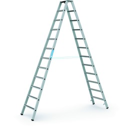 Bild von Stufenleiter Saferstep B 2x12 Stufen Leiterlänge 3,39 m Arbeitshöhe 4,65 m