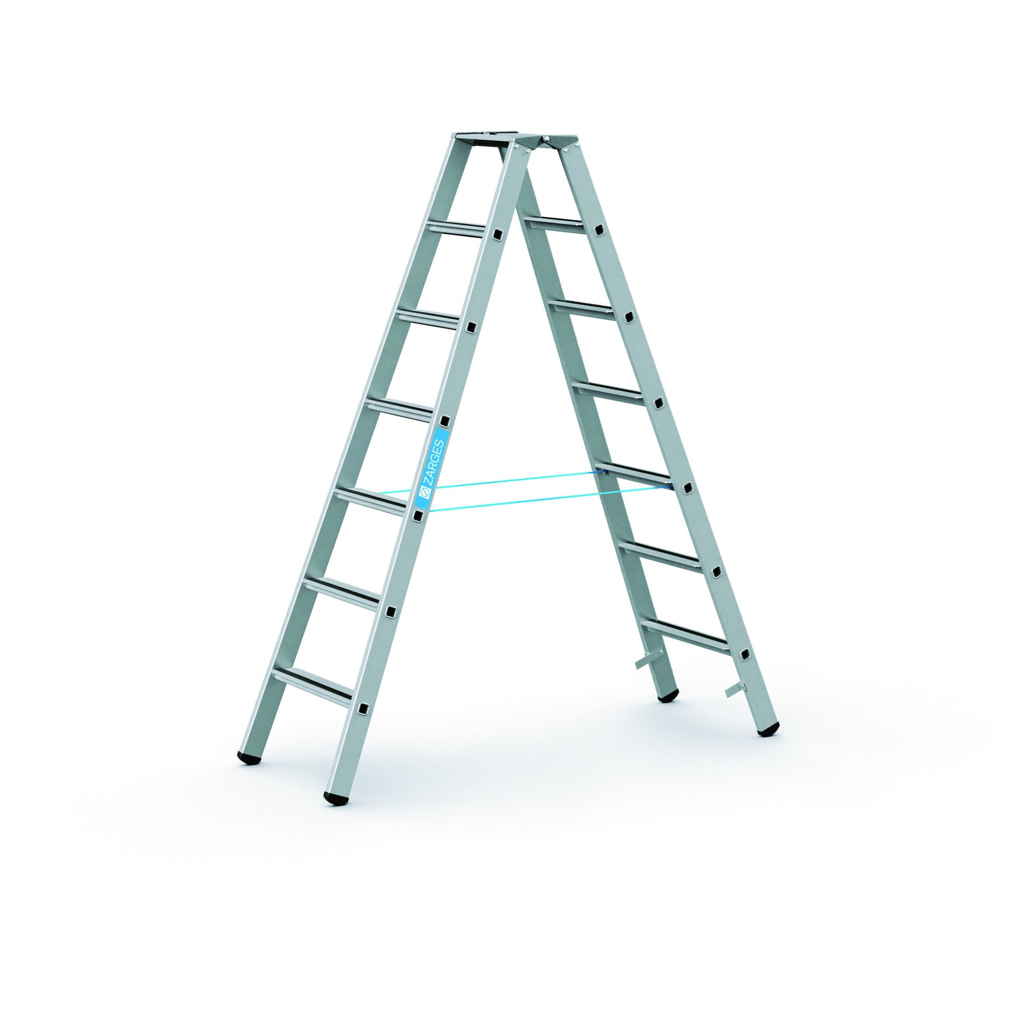 Image de Stufenleiter Saferstep B 2x7 Stufen Leiterlänge 1,98 m Arbeitshöhe 3,30 m