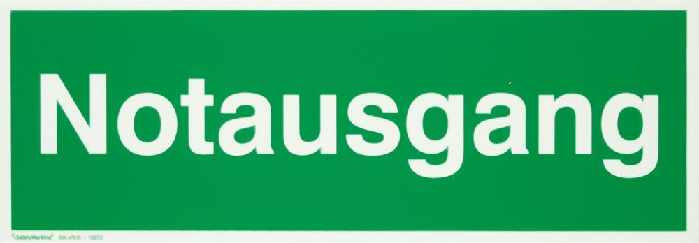 Picture for category Rettungsschild, Notausgang