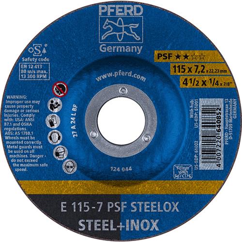 Bild für Kategorie Schruppscheibe PSF STEELOX für Stahl und Edelstahl