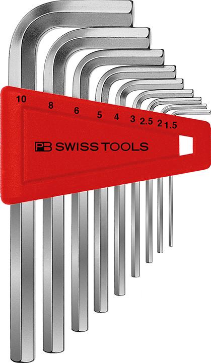 Image de Winkelschraubendreher- Satz im Kunststoffhalter 9-teilig 1,5-10mm PB Swiss Tools