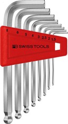Image de Winkelschraubendreher- Satz im Kunststoffhalter 8-teilig 1,5-8mm Kugelkopf PB Swiss Tools