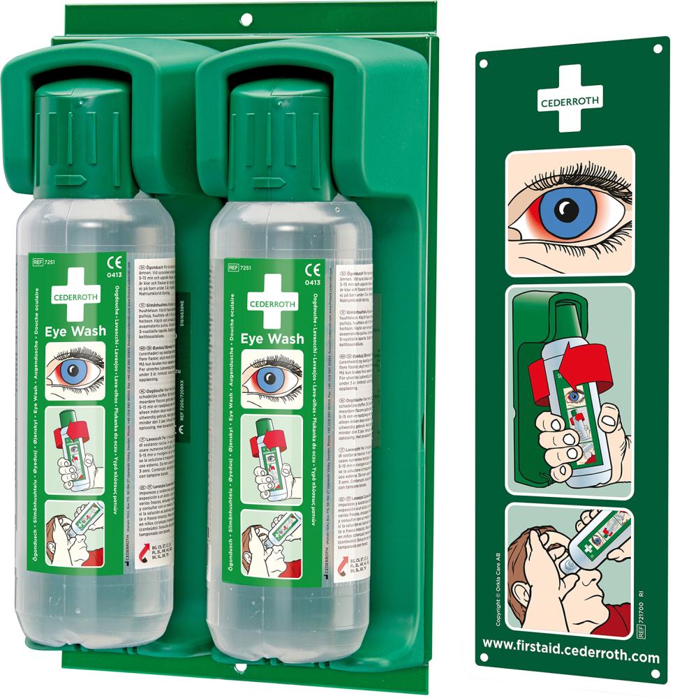 Wandhalter für Augenspülflasche