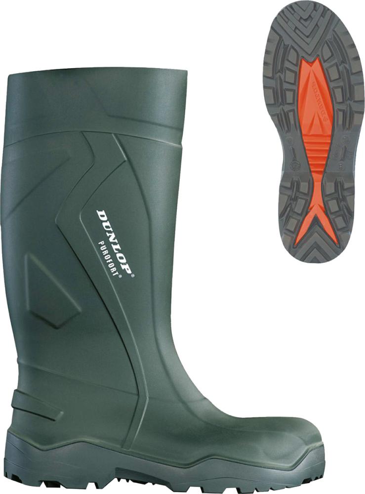 Stiefel Purofort®+ full safety, S5 CI SRC, grün