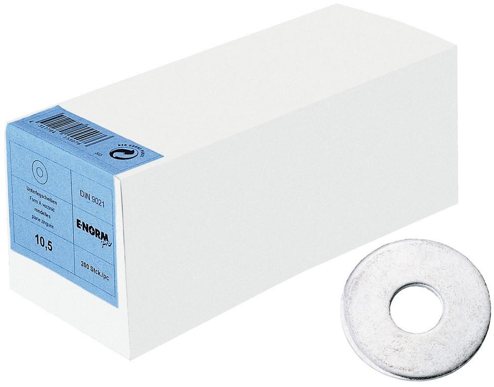 Unterlegscheibe, DIN 9021, verzinkt, Kleinpaket