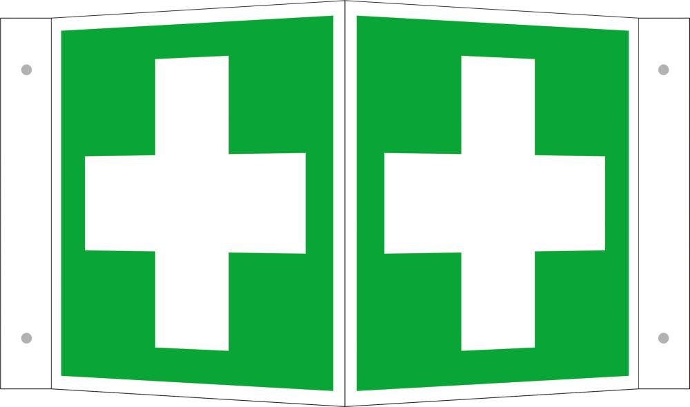 Picture for category Rettungsschild, Erste Hilfe, Winkelschild