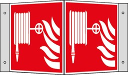 Bild für Kategorie Brandschutzsschild, Löschschlauch als Winkelschild