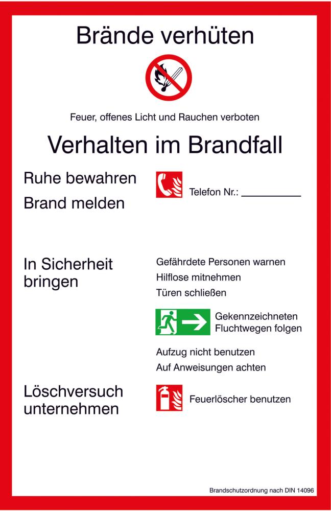Brandschutzordnung BRD und Landkreis München, Kunststoff