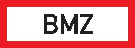 Hinweisschild, BMZ-Brandmeldezentrale