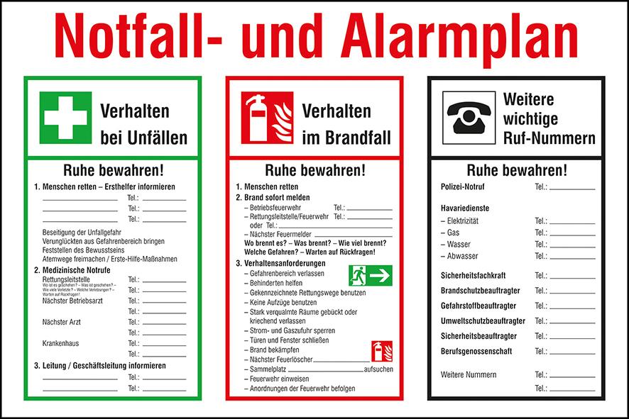 Picture for category Notfall- und Alarmplan