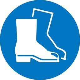 Bild für Kategorie Gebotsschild, Fußschutz benutzen