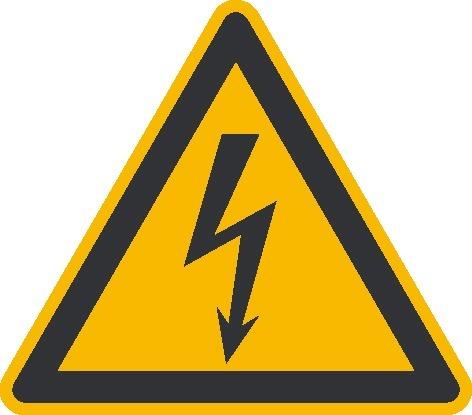 Warnschild, Warnung vor elektrischer Spannung