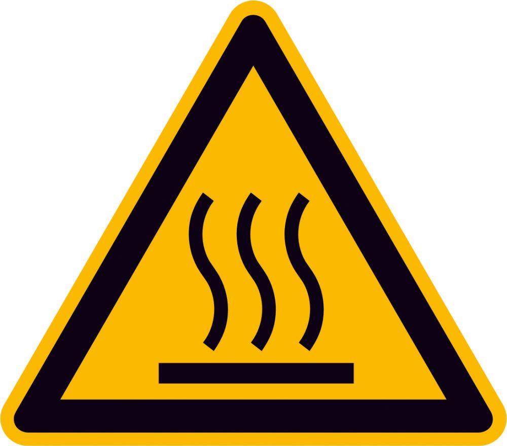 Picture for category Warnschild, Warnung vor heißer Oberfläche