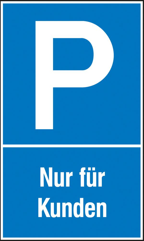 Parkplatzschild, hoch
