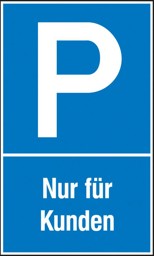 Bild für Kategorie Parkplatzschild, hoch