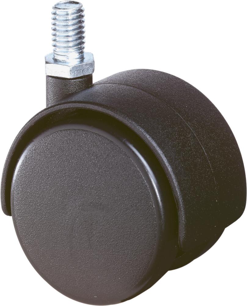 Kunststoff-Doppelrolle mit Gewindestift F75