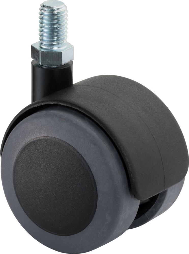 Kunststoff-Doppelrolle mit Gewindestift F76