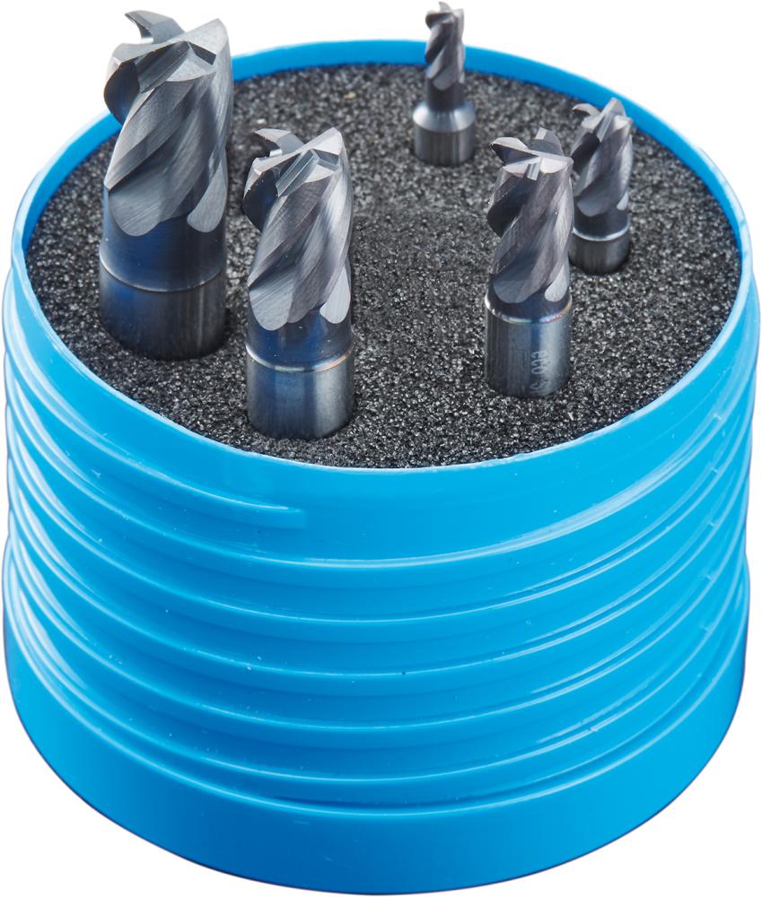 VHM-Schaftfräser-Satz ecoSpeedcut-Universal, ALUNIT-S®-beschichtet