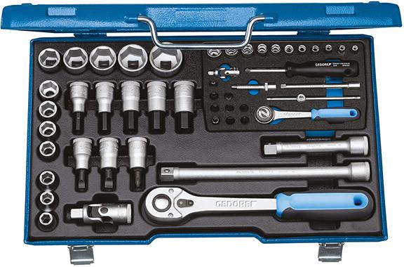 Steckschlüssel-Garnitur 1/4" und 1/2", Nr. 19 V20U-10
