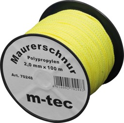 Bild von Lot-Maurerschnur 2,0mm gelb-fluor., 100m Rolle