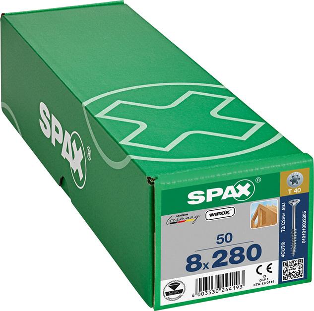 Picture of SPAX SeKo T-STAR+ 8,0x280/ 80 Wirox