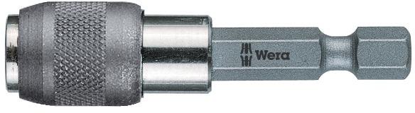 Image de Schnellwechsel-Bithalter 1/4" für 1/4" Bits Magnet 52mm Wera
