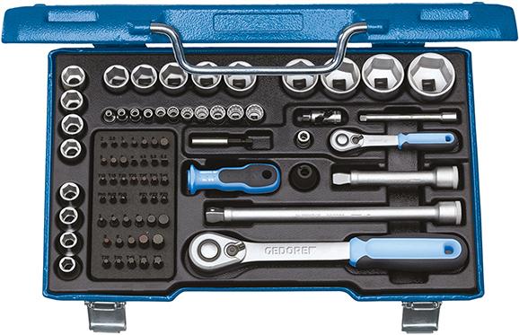 Steckschlüssel-Garnitur 1/4" und 1/2", Nr. 19 V20U-20