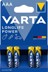 Bild von Batterie LONGLIFE VARTA Power AAA 4er Blister