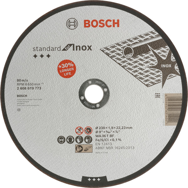 Picture of Standard for Inox Trennscheibe gerade, 230 mm