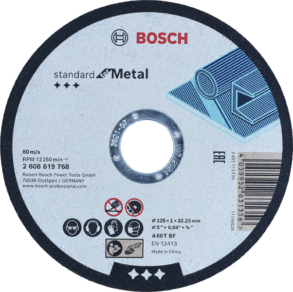 Bild von Standard for Metal Trennscheibe gerade, 125 mm, 22,23 mm