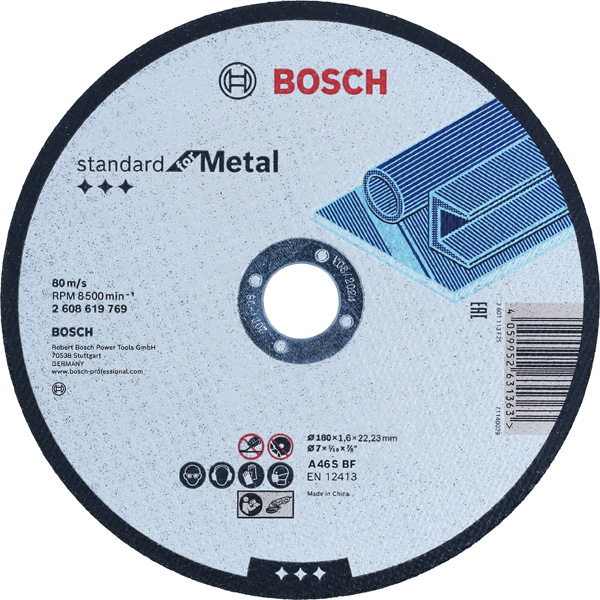 Image de Standard for Metal für Trennscheibe gerade, 180 mm, 22,23 mm