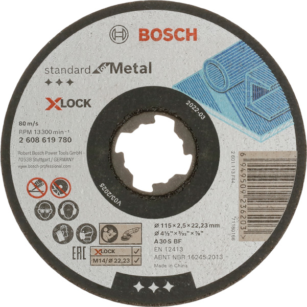 Image de X-LOCK Standard for Metal Trennscheibe gerade, 115 mm