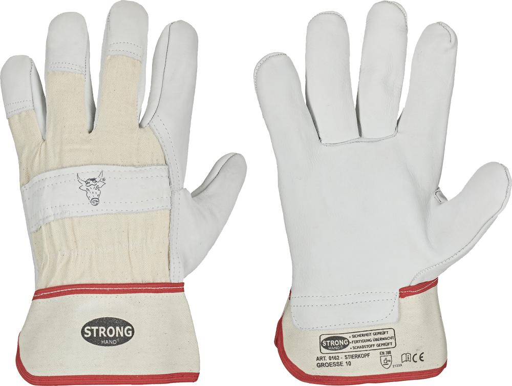 Rindvolllederhandschuh Stierkopf