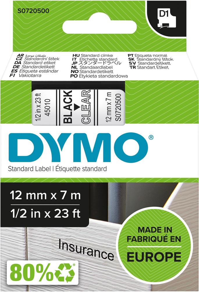 Schriftband, 12 mm, für LM 280, LM 160, 500TS und LM 450D