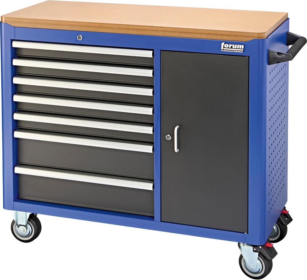 Rollwerkbank 1095 x 481 x 850,5 mm, 69-teilig