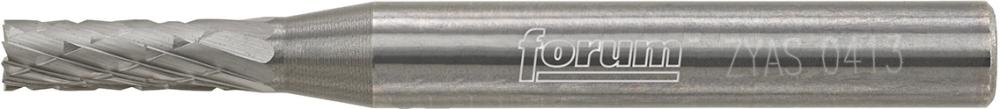 HM-Frässtift ZYA, Zylinderform, Zahnung C, mit Stirnverzahnung