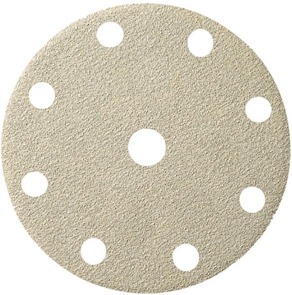 Klett-Schleifscheibe, Korund, weiß, 9 Loch