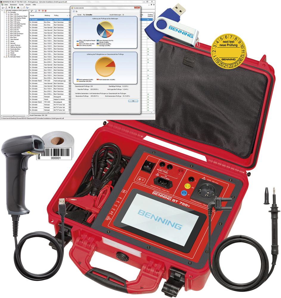 Gerätetester-Set ST 755+ SET