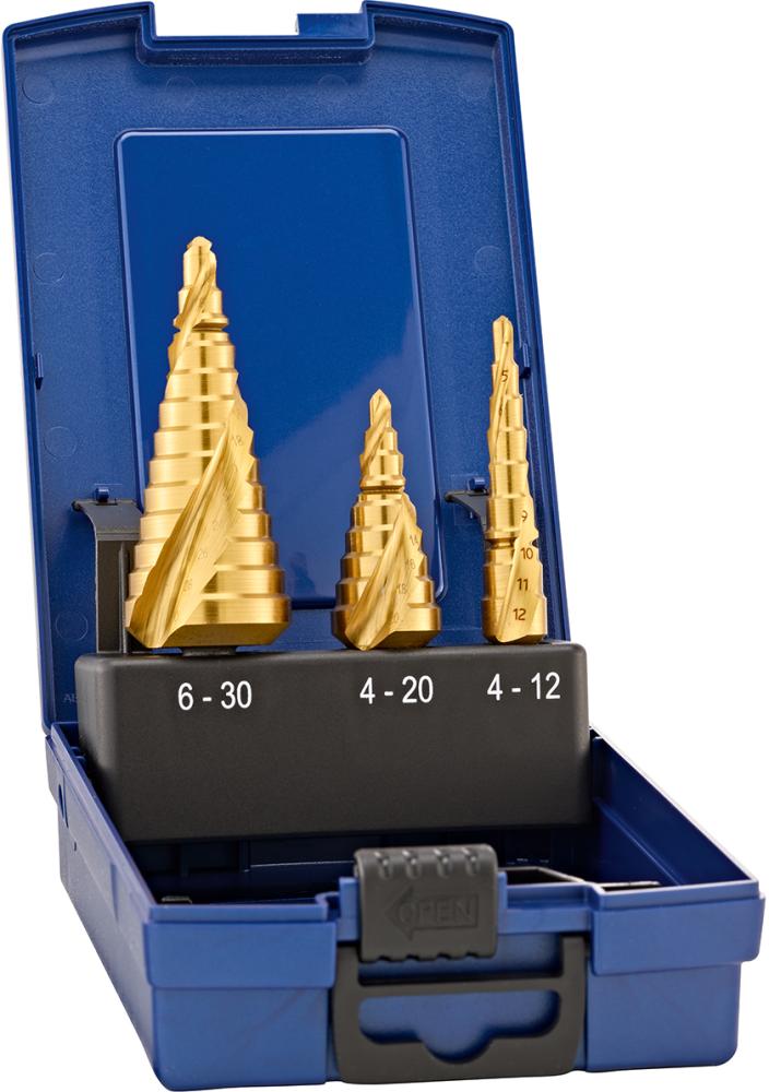 HSS-Stufenbohrer-Satz, TiN