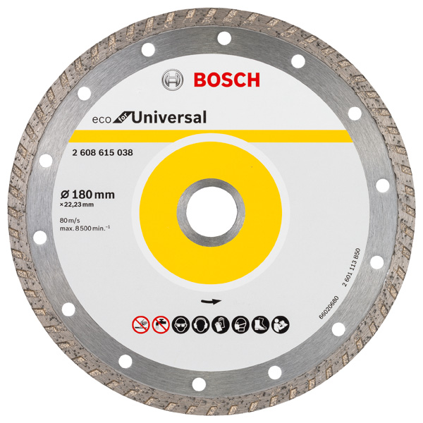 Eco for Universal Turbo Diamanttrennscheiben für große Winkelschleifer