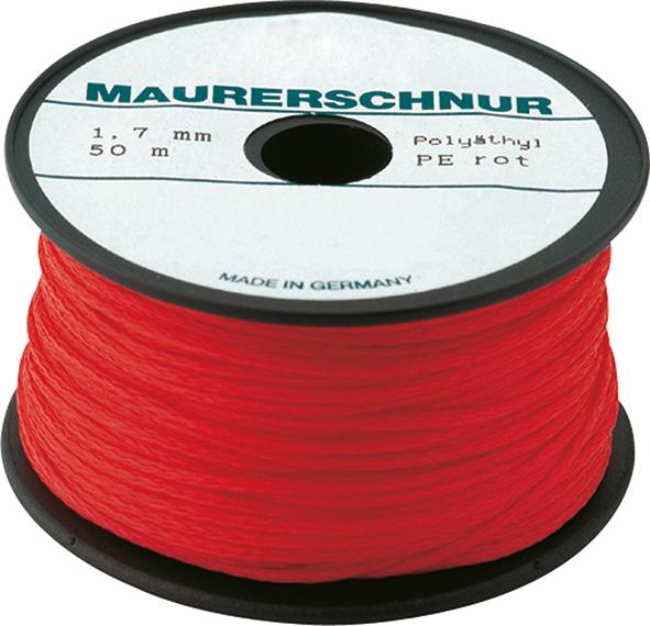 Picture of Maurerschnur Polyethylen 1mmx50m rot OVERMANN