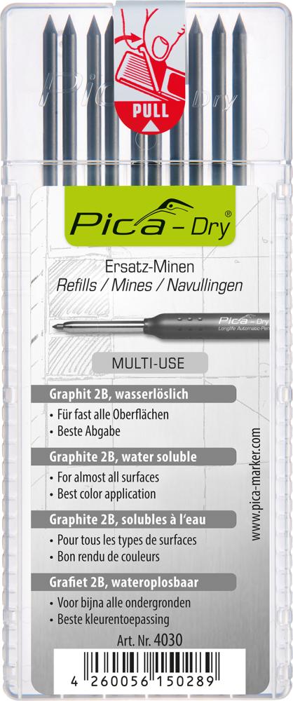 Pica Marqueur trous profonds Dry Longlife pour mine graphite 2,8