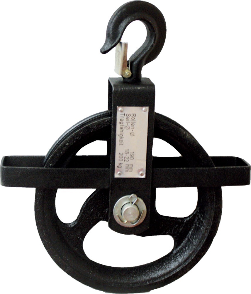 Image de Seilrad 190 mm, 200 kg für Seile von 18 - 22 mm