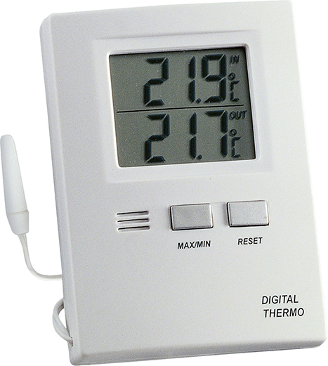 Picture of Thermometer Max-Min. Elektr., Kunststoff, weiß