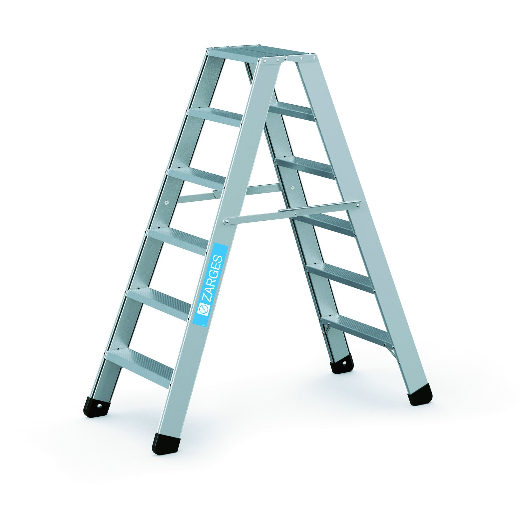 Image de Stufenleiter Seventec B 2x6 Stufen Leiterlänge 1,43 m Arbeitshöhe 2,85 m