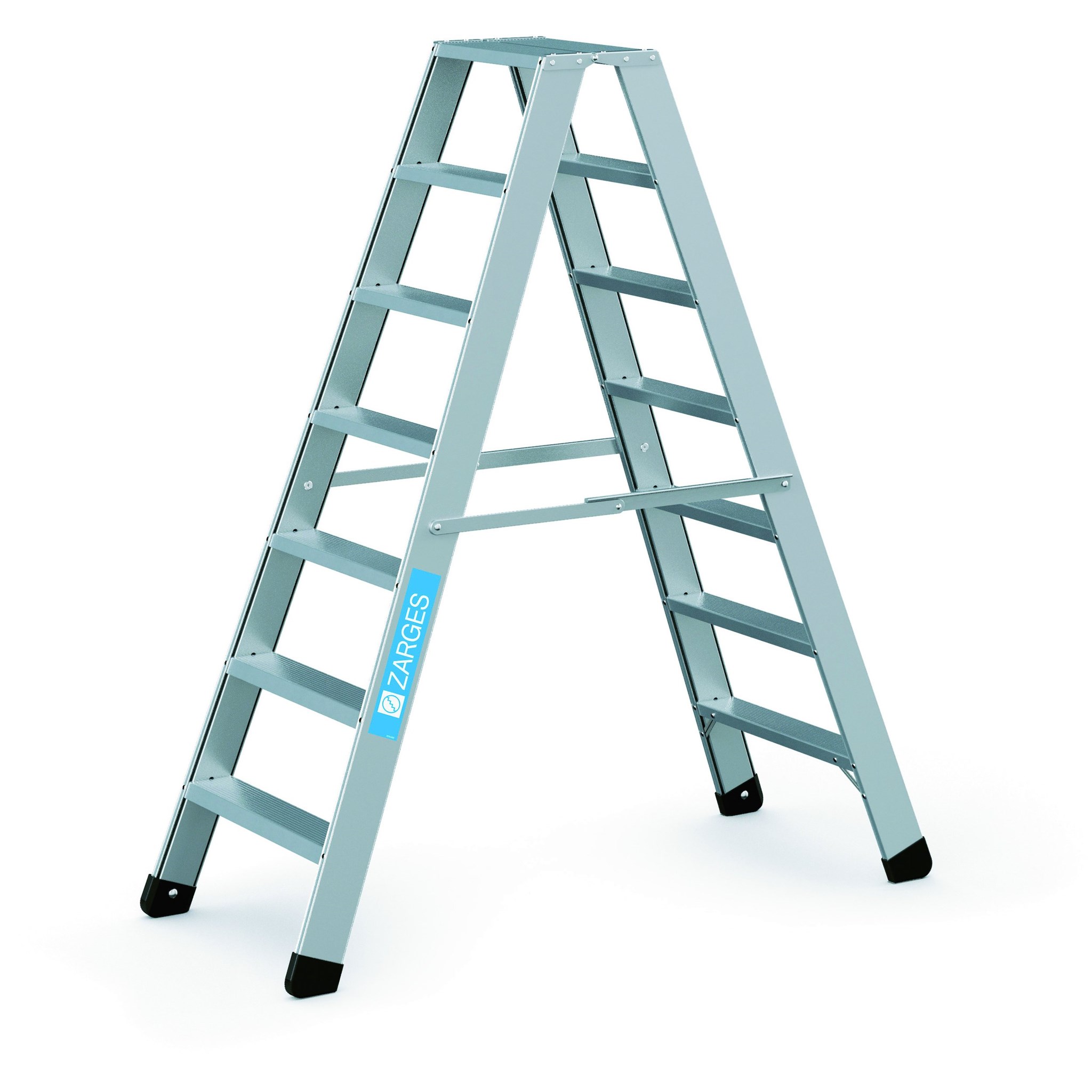 Image de Stufenleiter Seventec B 2x7 Stufen Leiterlänge 1,66 m Arbeitshöhe 3,10 m
