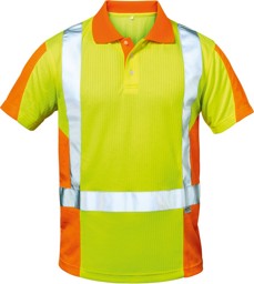 Bild von Warn-Poloshirt Zwolle, Gr. XL, gelb/orange